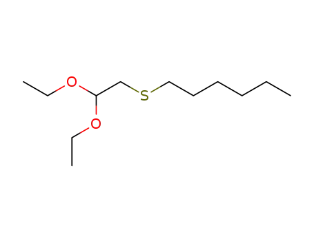 Molecular Structure of 249906-56-7 (hexylmercaptoacetaldehyde diethyl acetal)