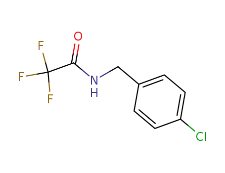 Molecular Structure of 88708-69-4 (Acetamide, N-[(4-chlorophenyl)methyl]-2,2,2-trifluoro-)