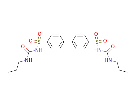 Molecular Structure of 99996-79-9 (N,N'-Bis-propylcarbamoyl-biphenyl-disulfonamid-(4,4'))
