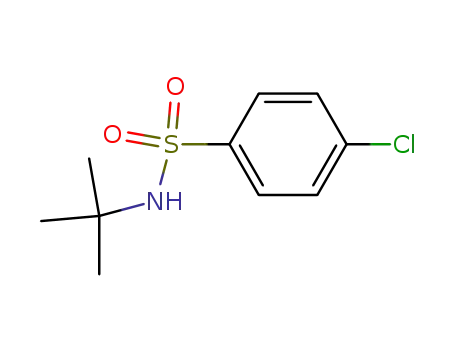 Molecular Structure of 29083-03-2 (N-TERT-BUTYL-4-CHLOROBENZENESULFONAMIDE)
