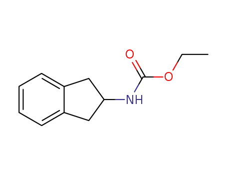 Molecular Structure of 24446-27-3 (Carbamic acid, (2,3-dihydro-1H-inden-2-yl)-, ethyl ester)