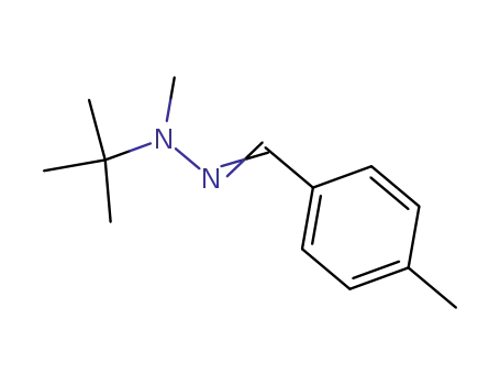 Molecular Structure of 129247-60-5 (p-Tolualdehyde t-butyl(methyl)hydrazone)
