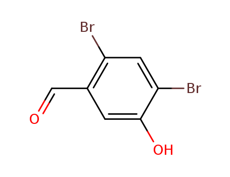 2,4-dibromo-5-hydroxybenzaldehyde cas no. 3111-51-1 97%