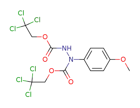 1,2-Hydrazinedicarboxylic acid, 1-(4-methoxyphenyl)-,
bis(2,2,2-trichloroethyl) ester