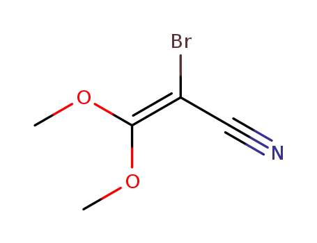 Molecular Structure of 857576-02-4 (2-bromo-3,3-dimethoxy-acrylonitrile)