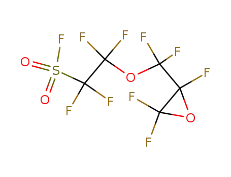 Molecular Structure of 84329-62-4 (perfluoro-5,6-epoxy-3-oxahexanesulfonyl fluoride)