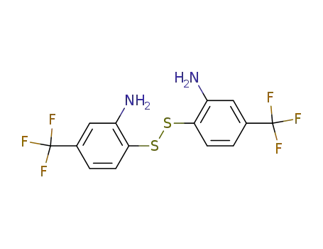 Molecular Structure of 7038-40-6 (Benzenamine, 2,2'-dithiobis[5-(trifluoromethyl)-)