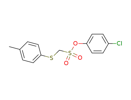 Methanesulfonic acid, [(4-methylphenyl)thio]-, 4-chlorophenyl ester