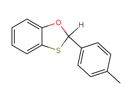 Molecular Structure of 55148-72-6 (1,3-Benzoxathiole, 2-(4-methylphenyl)-)