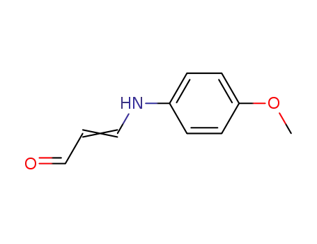 Molecular Structure of 51218-01-0 (2-Propenal, 3-[(4-methoxyphenyl)amino]-)