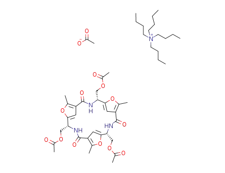 Molecular Structure of 1242065-14-0 (C<sub>2</sub>H<sub>3</sub>O<sub>2</sub><sup>(1-)</sup>*C<sub>16</sub>H<sub>36</sub>N<sup>(1+)</sup>*C<sub>30</sub>H<sub>33</sub>N<sub>3</sub>O<sub>12</sub>)