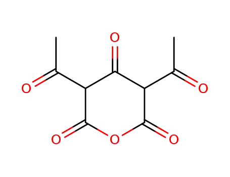 Molecular Structure of 10386-63-7 (2,4-diacetyl-3-oxo-pentanedioic acid anhydride)
