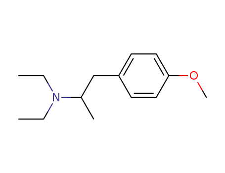 Molecular Structure of 195213-66-2 (N,N-diethyl-1-methyl-2-(p-methoxyphenyl)ethylamine)