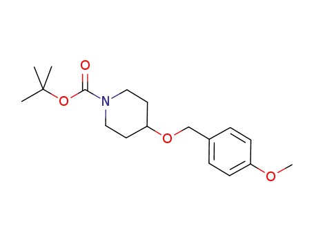 Molecular Structure of 1311186-22-7 (tert-butyl 4-((4-methoxybenzyl)oxy)piperidine-1-carboxylate)