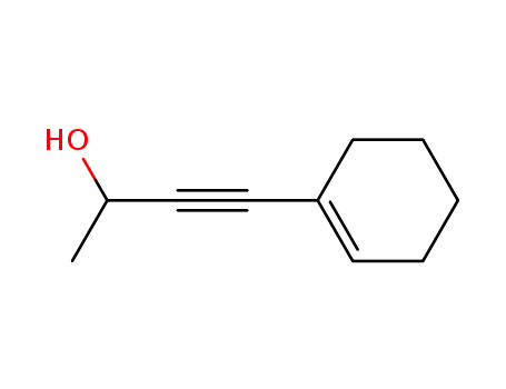 Molecular Structure of 57210-37-4 (3-Butyn-2-ol, 4-(1-cyclohexen-1-yl)-)
