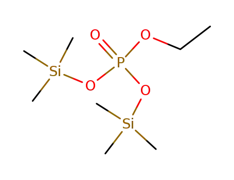 Molecular Structure of 17882-98-3 (phosphoric acid ethyl ester-bis-trimethylsilanyl ester)