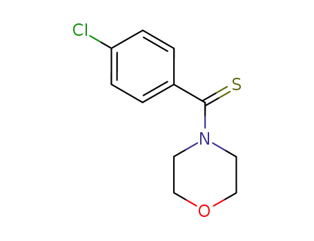 Molecular Structure of 21011-44-9 (Morpholine, 4-[(4-chlorophenyl)thioxomethyl]-)