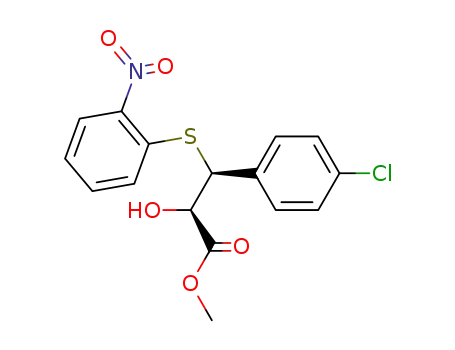 (2R,3S)-3-(4-Chloro-phenyl)-2-hydroxy-3-(2-nitro-phenylsulfanyl)-propionic acid methyl ester