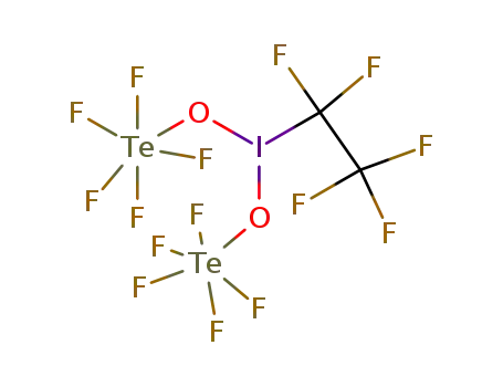 Molecular Structure of 105062-52-0 (C<sub>2</sub>F<sub>15</sub>IO<sub>2</sub>Te<sub>2</sub>)