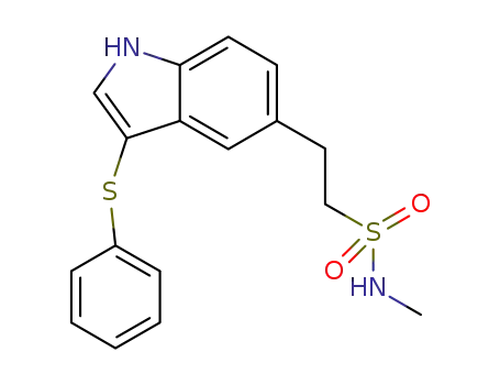 2-(3-phenylsulfanyl-1H-indol-5-yl)ethanesulfonicacid methylamide