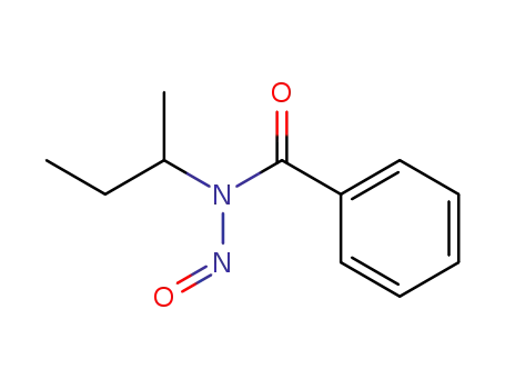 Molecular Structure of 33189-79-6 (Benzamide, N-(1-methylpropyl)-N-nitroso-)