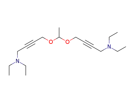 Molecular Structure of 35331-62-5 ({4-[1-(4-Diethylamino-but-2-ynyloxy)-ethoxy]-but-2-ynyl}-diethyl-amine)