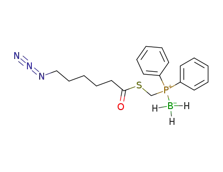 N<sub>3</sub>(CH<sub>2</sub>)5C(O)SCH<sub>2</sub>P(C<sub>6</sub>H<sub>5</sub>)2BH<sub>3</sub>