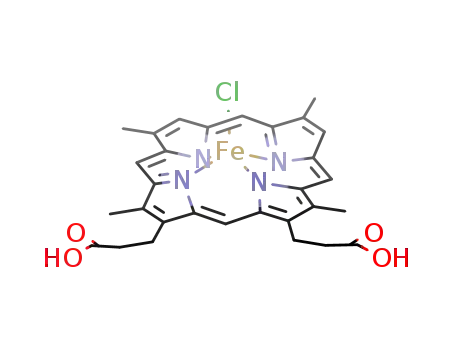 Molecular Structure of 21007-21-6 (deuterohemin)