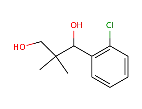 Molecular Structure of 98634-39-0 (1-(2'-chlorophenyl)-2,2-dimethyl-1,3-dihydroxy-propane)