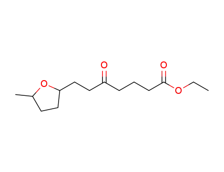 Molecular Structure of 1427085-03-7 (ethyl 7-(5-methyltetrahydrothran-2-yl)-5-oxoheptanoate)