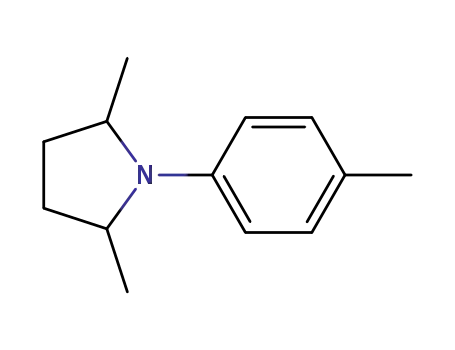 Molecular Structure of 54530-04-0 ((CIS/TRANS)-2,5-DIMETHYL-1-N-(4'-METHYL)PHENYLPYRROLIDINE)