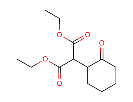 Molecular Structure of 4039-31-0 (Diethyl 2-(2-oxocyclohexyl)malonate)