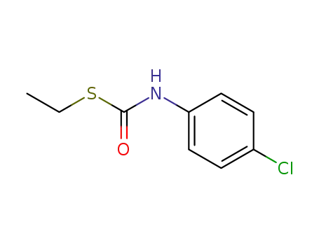 Molecular Structure of 25092-90-4 (Carbamothioic acid, (4-chlorophenyl)-, S-ethyl ester)