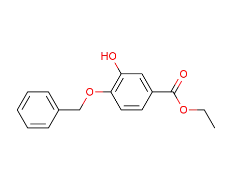 Molecular Structure of 177429-27-5 (Ethyl 4-(benzyloxy)-3-hydroxybenzoate)