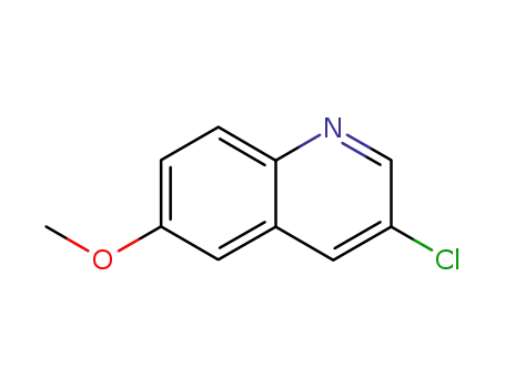 Molecular Structure of 861553-63-1 (3-Chloro-6-Methoxyquinoline)