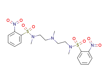 Molecular Structure of 1204417-39-9 (N,N'-(2,2'-(methylazanediyl)bis(ethane-2,1-diyl))bis(N-methyl-2-nitrobenzenesulfonamide))
