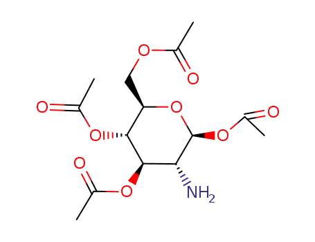 Molecular Structure of 26108-75-8 (1,3,4,6-TETRA-O-ACETYL-2-AMINO-2-DESOXY-BETA-D-GLUCOPYRANOSE HYDROCHLORIDE)