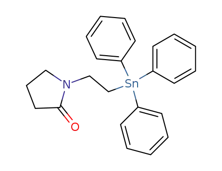 Molecular Structure of 123055-49-2 (2-Pyrrolidinone, 1-[2-(triphenylstannyl)ethyl]-)