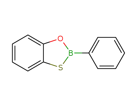 Molecular Structure of 55549-67-2 (4,5-Benzo-2-C<sub>6</sub>H<sub>5</sub>-1,3,2-oxathiaborolan)