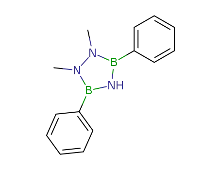 1,2-dimethyl-3,5-diphenyl-cyclo-1,2,4-triaza-3,5-diborane