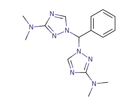 Molecular Structure of 122604-96-0 (α,α-bis(3-dimethylamino-1,2,4-triazol-1-yl)toluene)