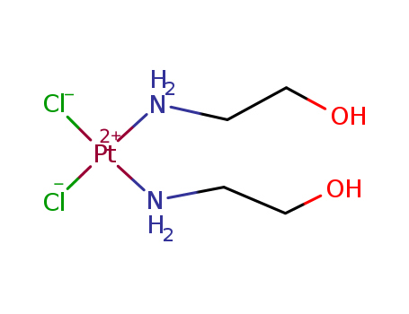 Platinum, bis[2-(amino-kN)ethanol]dichloro-, (SP-4-2)- cas  34423-84-2