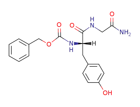 Molecular Structure of 1172-66-3 (benzyl N-[1-(carbamoylmethylcarbamoyl)-2-(4-hydroxyphenyl)ethyl]carbamate)