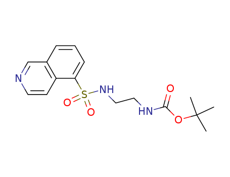 Carbamic acid, [2-[(5-isoquinolinylsulfonyl)amino]ethyl]-, 1,1-dimethylethyl ester (9CI)