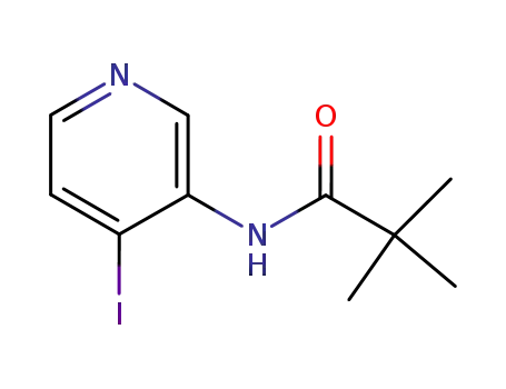 Molecular Structure of 113975-32-9 (N-(4-IODO-PYRIDIN-3-YL)-2,2-DIMETHYL-PROPIONAMIDE)