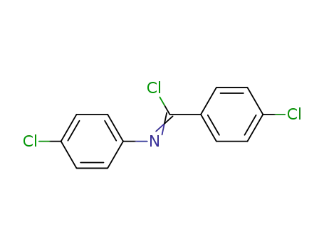 Molecular Structure of 29955-57-5 (Benzenecarboximidoyl chloride, 4-chloro-N-(4-chlorophenyl)-)