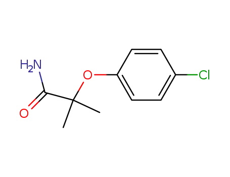 Molecular Structure of 5658-61-7 (2-(4-CHLOROPHENOXY)-2-METHYLPROPANAMIDE)