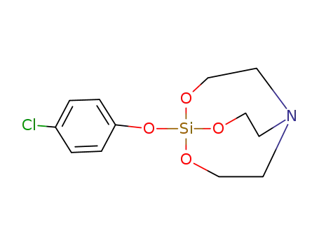 Molecular Structure of 13644-11-6 (1-(4-chlorophenoxy)-2,8,9-trioxa-5-aza-1-silabicyclo[3.3.3]undecane)