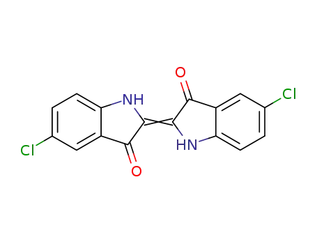 Molecular Structure of 6872-04-4 (5,5'-dichloroindigotin)