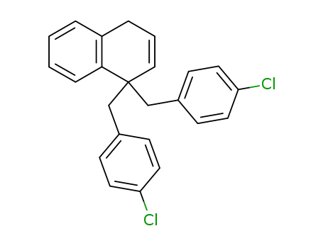 Molecular Structure of 146450-75-1 (1,1-Bis-(4-chlorobenzyl)-1,4-dihydronaphthalene)